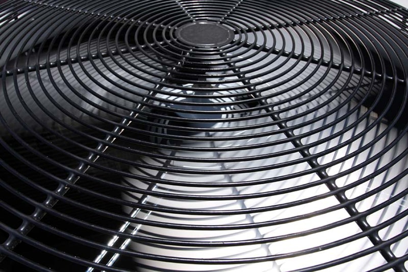 Blog title: How to Properly Size an AC System Photo: Blurred AC Fan