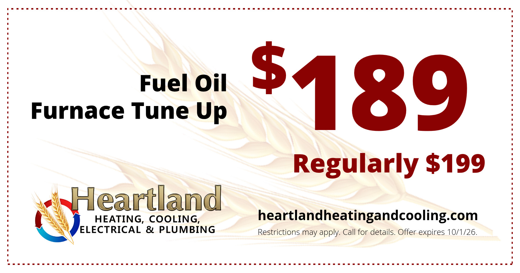 Fuel Oil Furnace Tune Up!